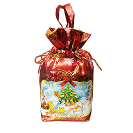 Упаковка для новогодних подарков Мешочек Сани
